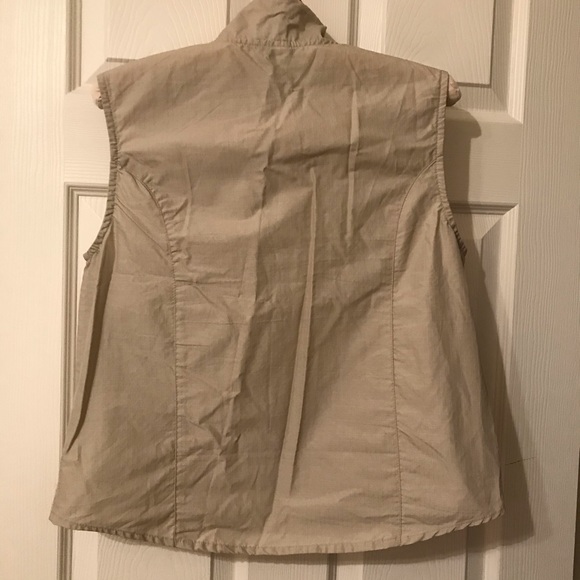 Xhilaration Tan and Orange Outdoor Vest Size M - Picture 2 of 15